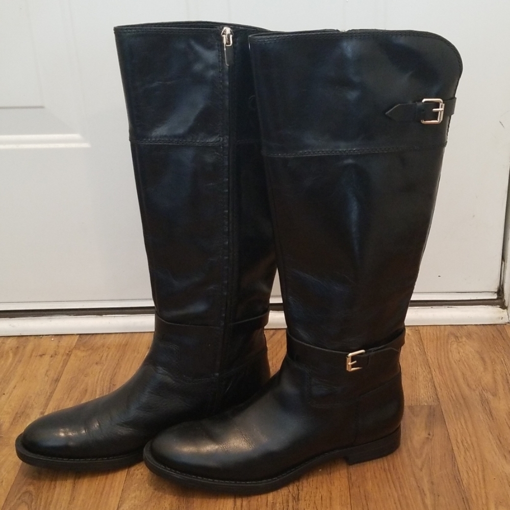 Enzo Angiolini Black Leather Boots